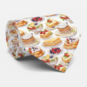 Cute tiled mixed sweets pattern  tie
