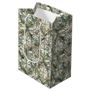 Cute tiled Mother of pearl pattern Medium Gift Bag