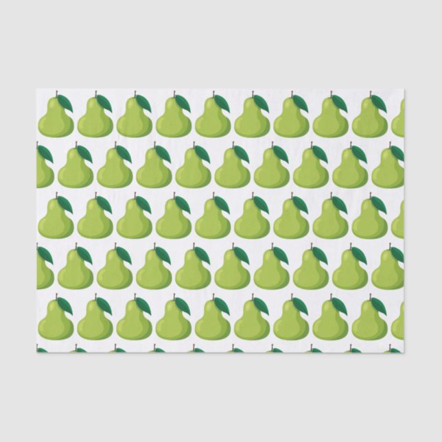 Cute tiled pear Festival party Tissue Paper (Front)