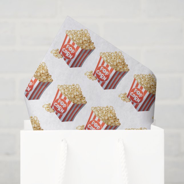 Cute tiled popcorn party tissue paper (Gift Bag)