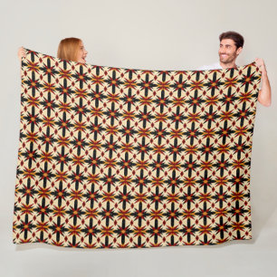 Cute tiled Southwestern pattern Fleece Blanket