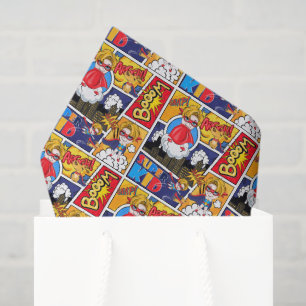 cute tiled superhero pattern  tissue paper