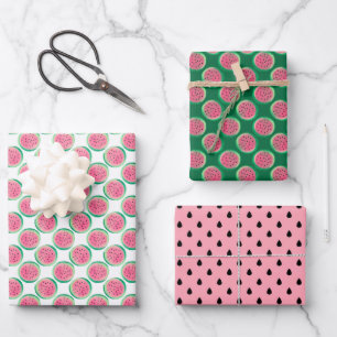 cute tiled water melon pattern party  wrapping paper sheet
