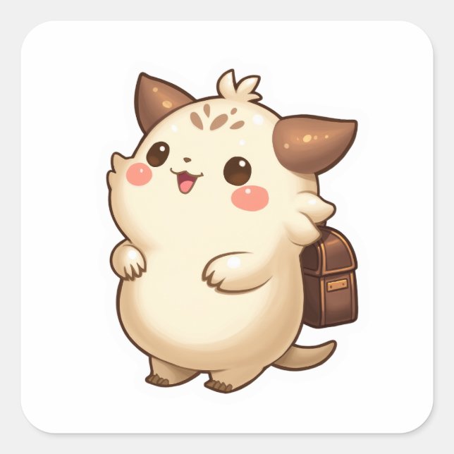 Cute Tiny Adventurer Character Sticker Sheet (Front)