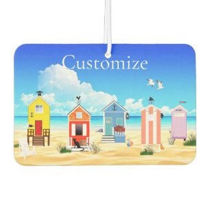 Cute Tiny Beach Shacks Thunder_Cove Car Air Freshener