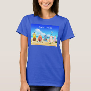 Cute Tiny Beach Shacks Thunder_Cove T-Shirt
