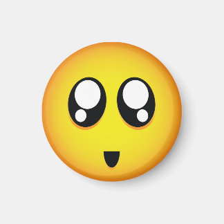 Cute & tiny big teary eyes emoji magnet