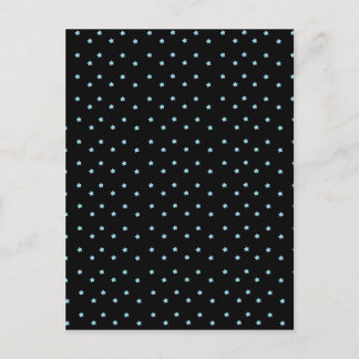 Cute Tiny Blue Stars Postcard