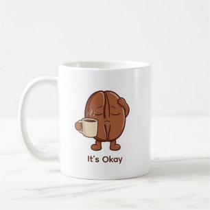 Cute Tiny Coffee Bean Trying Its Best Mug