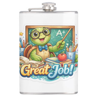 Cute Tiny Turtle Hip Flask