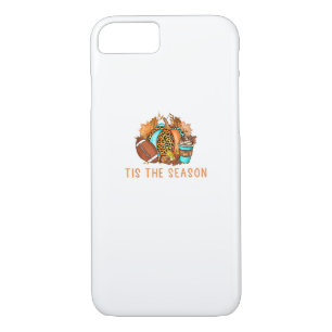 Cute Tis The Season Pumpkin Spice Latte Fall Footb Case-Mate iPhone Case