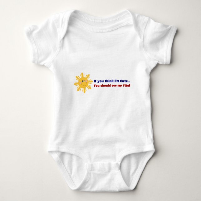 Cute Tito Baby Bodysuit (Front)