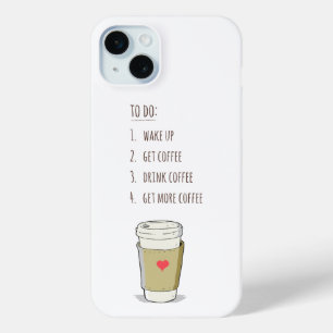 Cute To-Do Coffee List iPhone Case