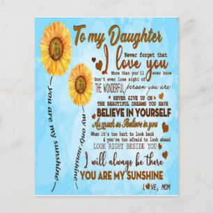Cute To My Daughter Gift, Best Gift for Kid Flyer
