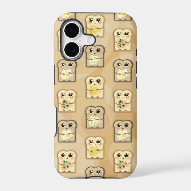 Cute Toast Pattern iPhone 5 Barely There case (Back)