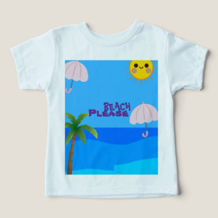 Cute Toddler Beach T-Shirt – Sunny Summer Ocean