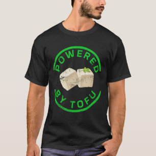 Cute Tofu Vegan Meatless Vegetarian Powered by Tof T-Shirt