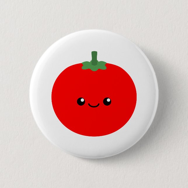 Cute Tomato 6 Cm Round Badge (Front)