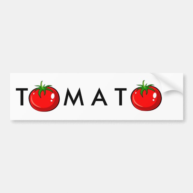 Cute tomato bumper sticker (Front)
