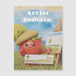cute tomato magnatic card