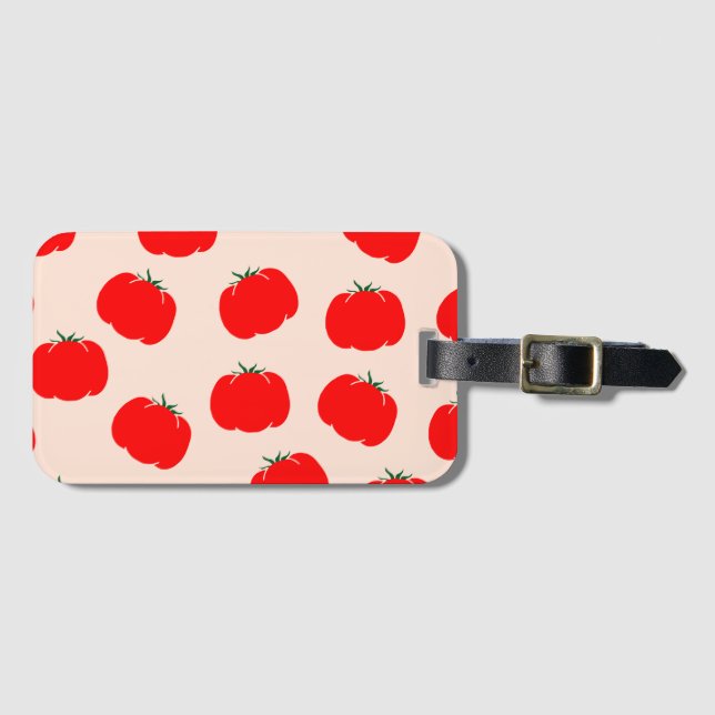 Cute Tomatoes Luggage Tag (Front Horizontal)