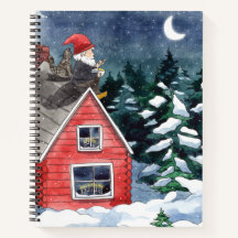 Cute Tomten Swedish Christmas Gnome Watercolor  