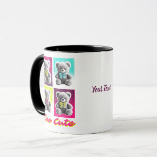 Cute Too Bear Personalised Mug | Custom Name Bea
