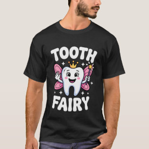 Cute Tooth Fairy Costume for Men Women Kids Teeth T-Shirt