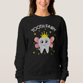 Cute Tooth Fairy Halloween Costume For Women Girls Sweatshirt