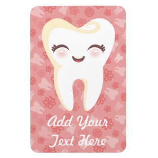 Cute Tooth - Pink Custom Magnet