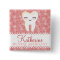Cute Tooth - Pink Custom Name Badge Button