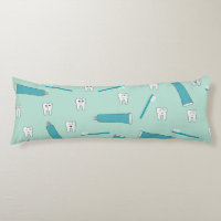 Cute Tooth Teal Mint Toothpaste Toothbrush Pattern