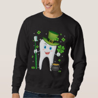 Cute Tooth With Hat Dental Assistant  St Patricks 