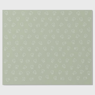 Cute Tooth Wrapping Paper