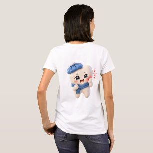 Cute Toothache Tooth Character Women's T-Shirt