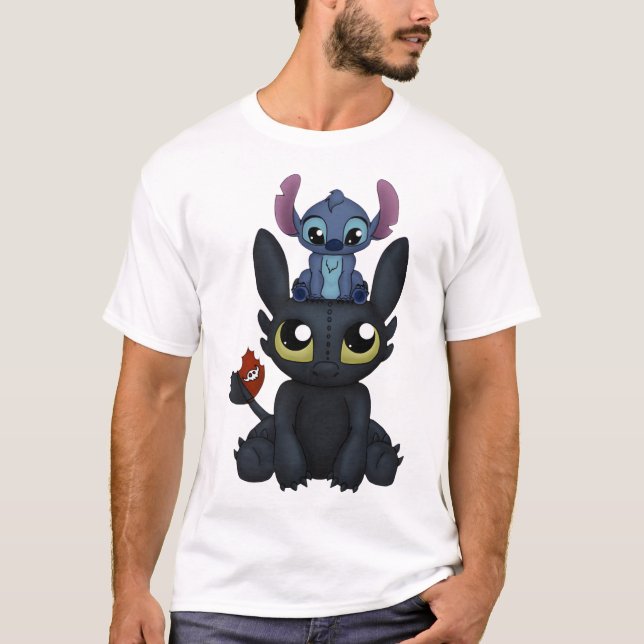 Cute toothless stitch  T-Shirt (Front)