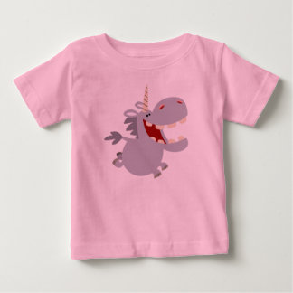Cute Toothy Cartoon Unicorn Baby T-Shirt