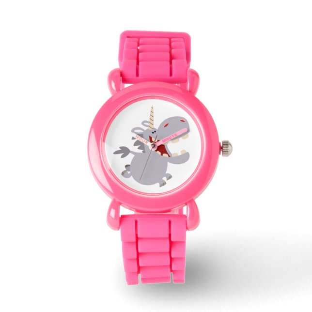 Cute Toothy Cartoon Unicorn Watch (Front)