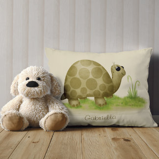 Cute Tortoise Accent Pillow