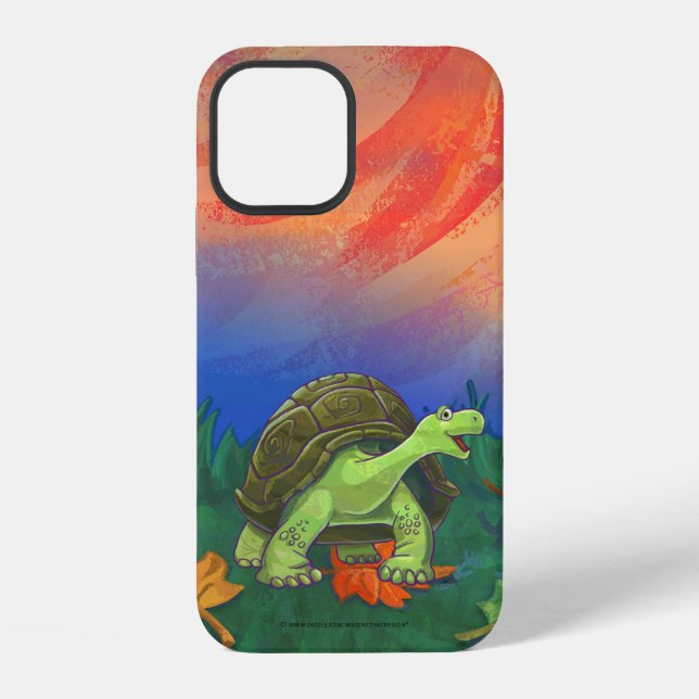 Cute Tortoise Electronics iPhone Case (Back)