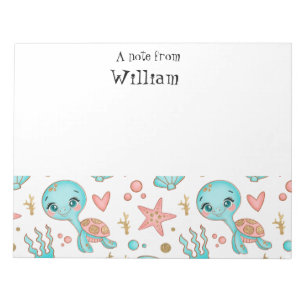 Cute tortoise notepad