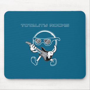 Cute Totality Rocks Total Solar Eclipse Mouse Pad