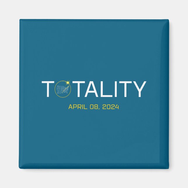 Cute Totality Total Solar Eclipse Totality Magnet (Front)