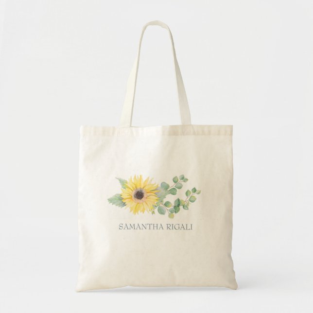 Cute Tote Bags for Women Sunflower (Front)