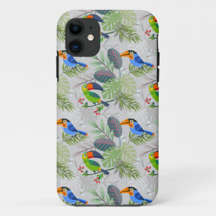 Cute Toucan bird, Everybirdy Pattern, Watercolors Case-Mate iPhone Case