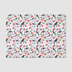 cute toucan bird tropical illustration tissue paper