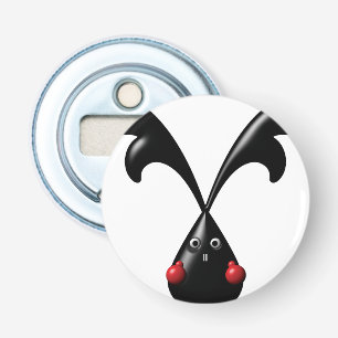 Cute Tough Bunny Boxer Rabbit Bottle Opener