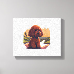 Cute Toy Poodle Canvas Print