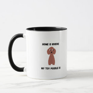 cute Toy Poodle coffe mug