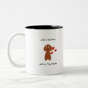 cute Toy Poodle coffe mug